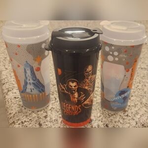 Set of 3 Universal Studios Orlando refillable Coca Cola Freestyle cups.